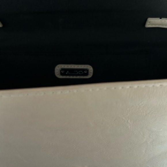 Aldo Cream and Black Envelope Clutch - Picture 3 of 4